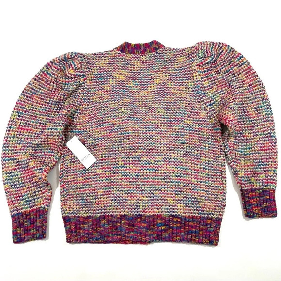 Design History Multicolor Puff Sleeve Cardigan - Picture 4 of 7